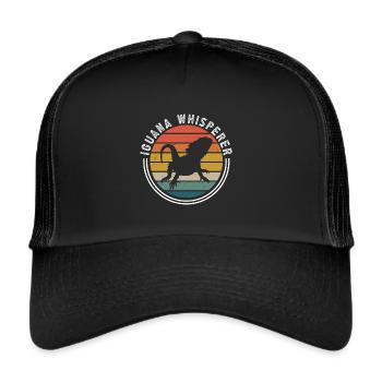 Iguanian Reptile Lover Herpetologist - Trucker Cap - black/black - Front