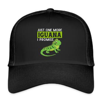 Iguanian Reptile Lover Herpetologist - Trucker Cap - black/black - Front