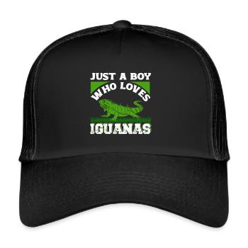 Iguanian Reptile Lover Herpetologist - Trucker Cap - black/black - Front