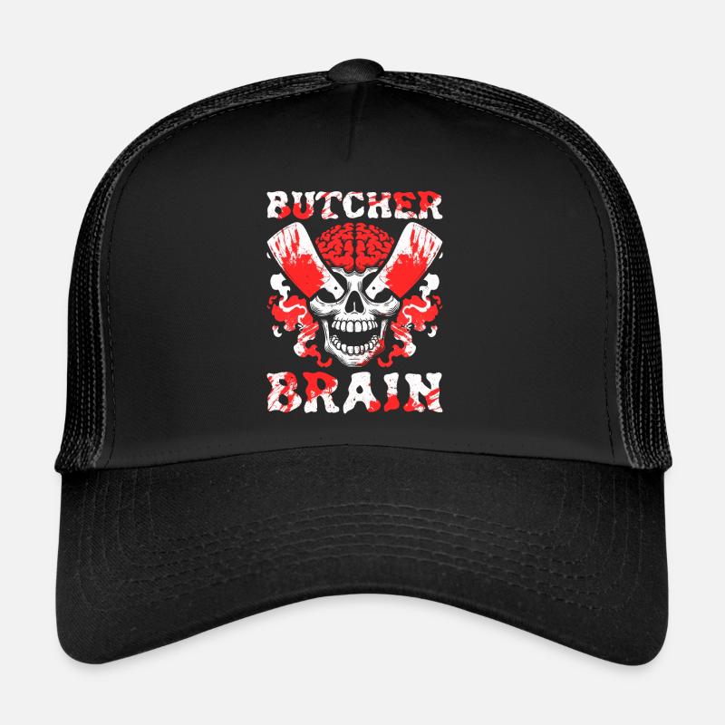 Butcher, butcher, butcher, skull Trucker Cap