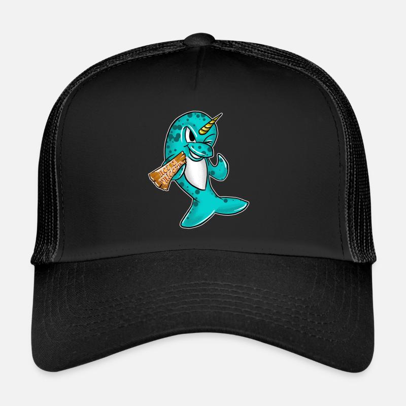 Not A Unicorn Funny Narwhal Deep Sea Creature Cool Trucker Cap