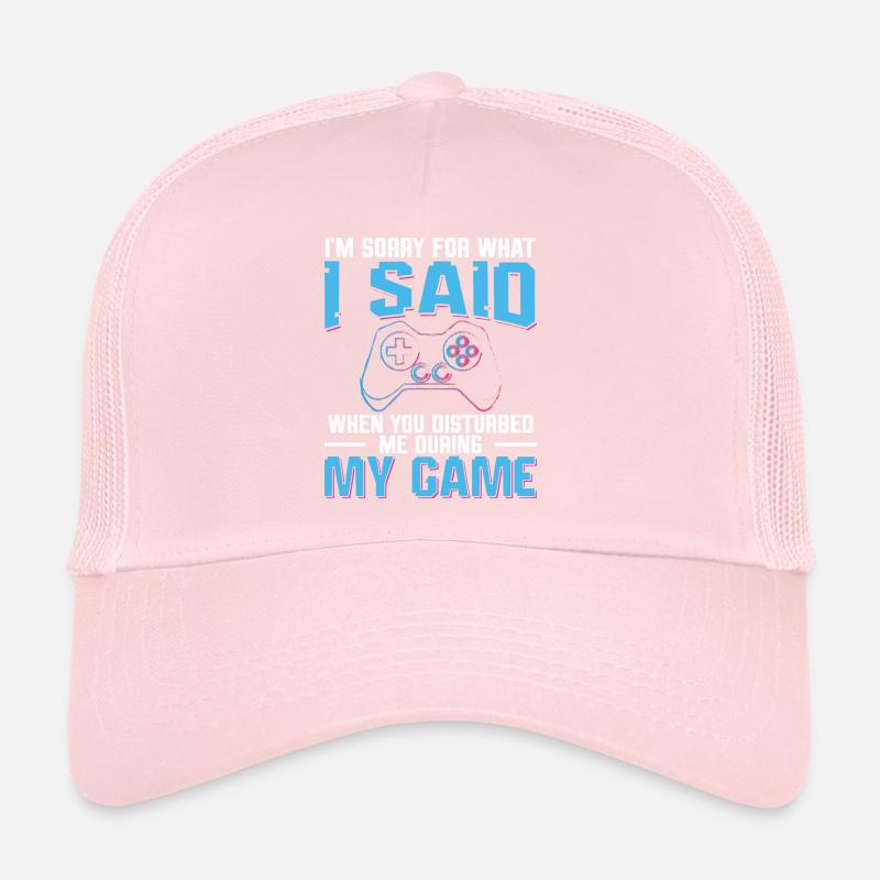 Play Controller Gaming Hat Mich Während Meines Trucker Cap