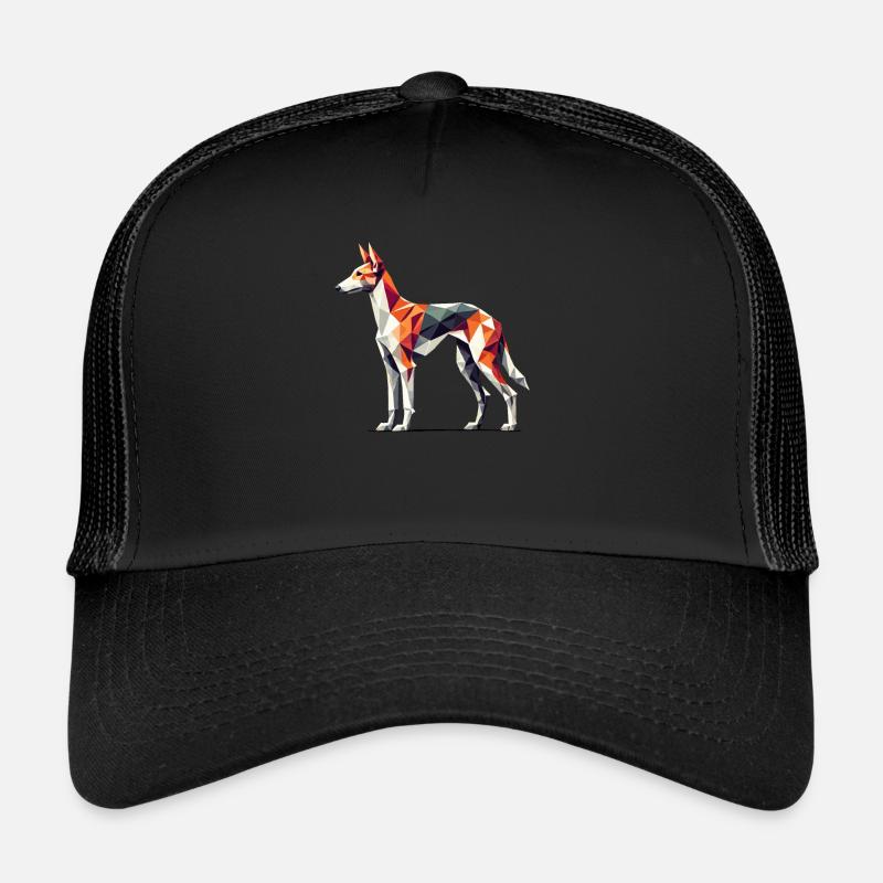 Geometrische Kunst Ibizenkischer Windhund Trucker Cap