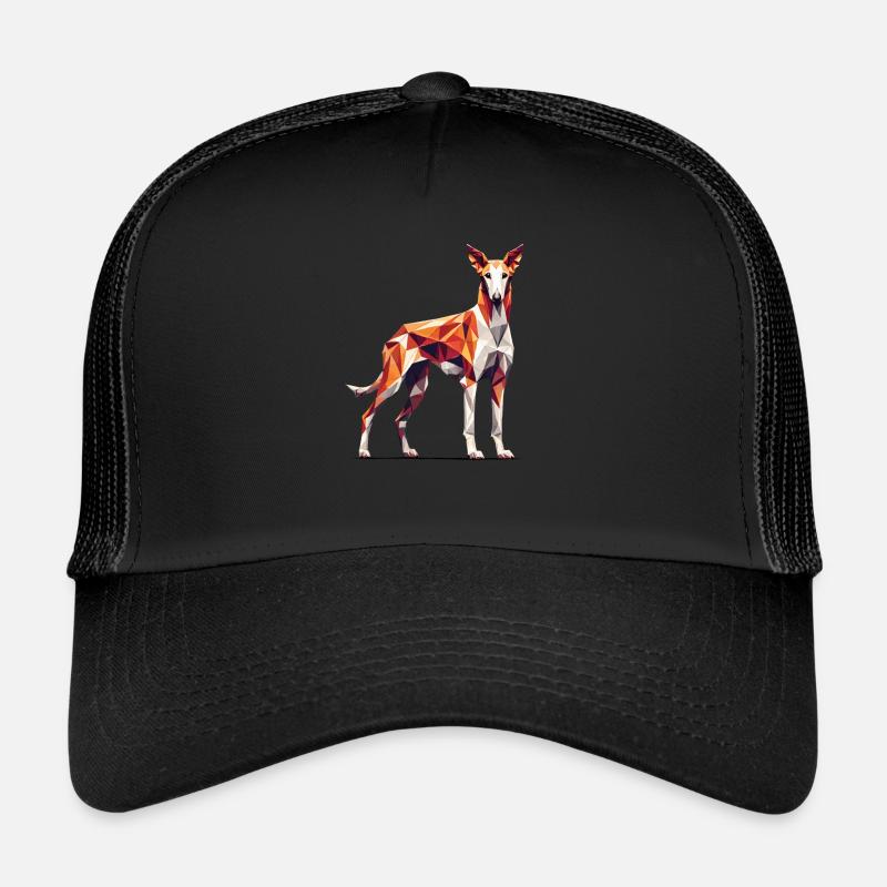 Geometrische Kunst Ibizenkischer Windhund Trucker Cap