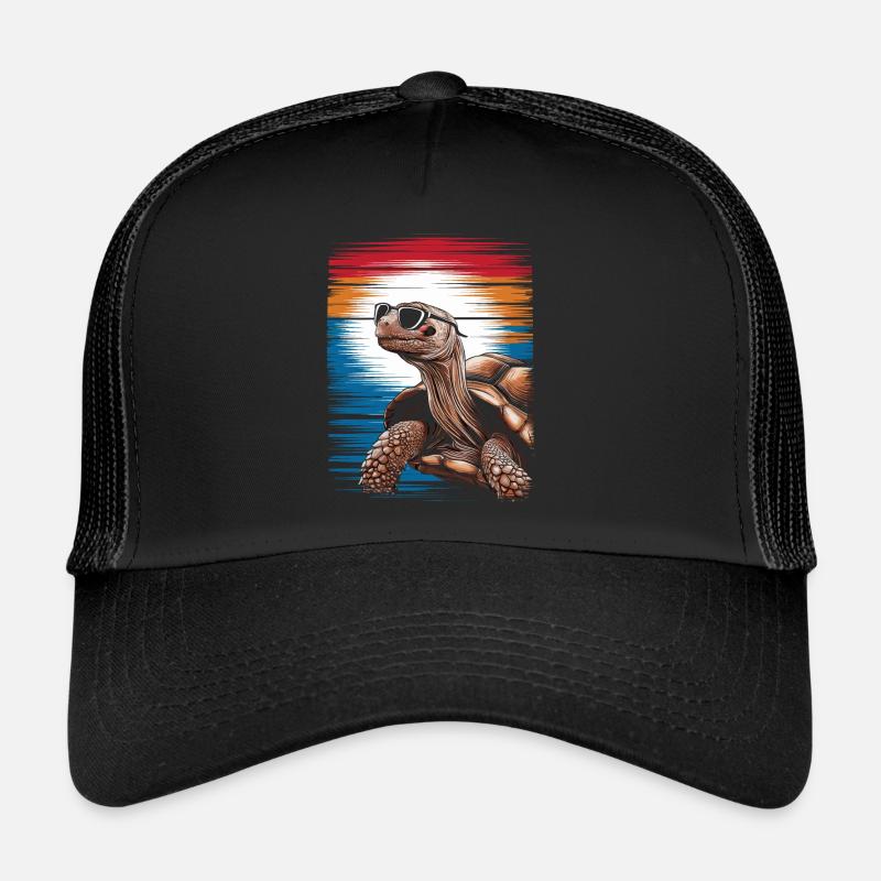 Tortoise Coolest Pet On Earth Lunettes de soleil rétro Casquette trucker 