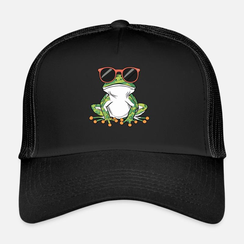 Cool frog with sunglasses Trucker Cap