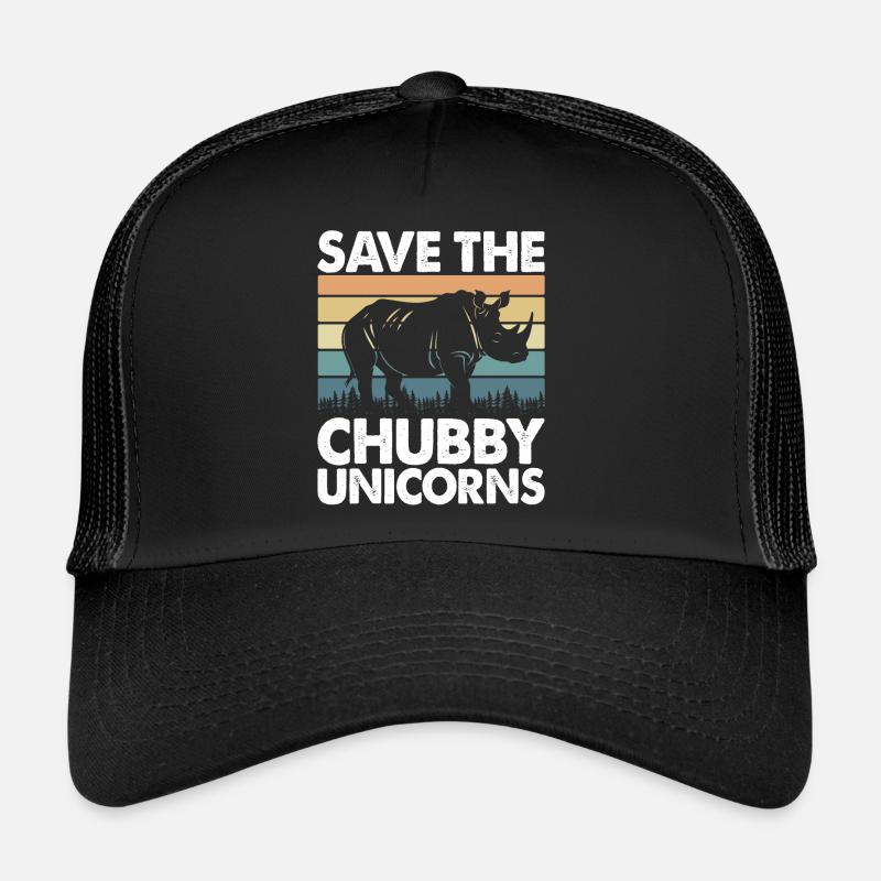 Speichern Sie Die Molligen Einhörner Fat Rino Trucker Cap