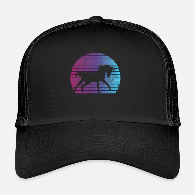 Einhorn -Retro -Einhorn Mythischer Kreatur Einhorn Trucker Cap