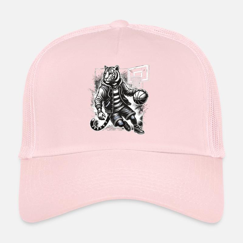 Tigre de basket-ball de style urbain Casquette trucker 