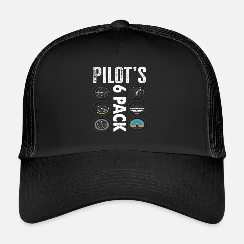 Pilots 6 Pack Funny Pilot Casquette trucker 