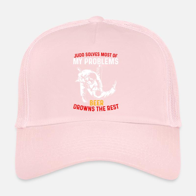Judo solves most of my problems beer drowns the re Trucker Cap