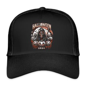Halloween 2024 Death and his minions - Trucker Cap - black/black - Front
