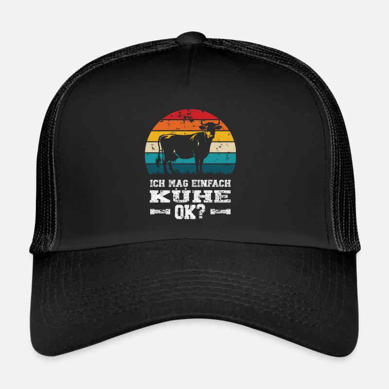 J’aime les vaches Casquette trucker 