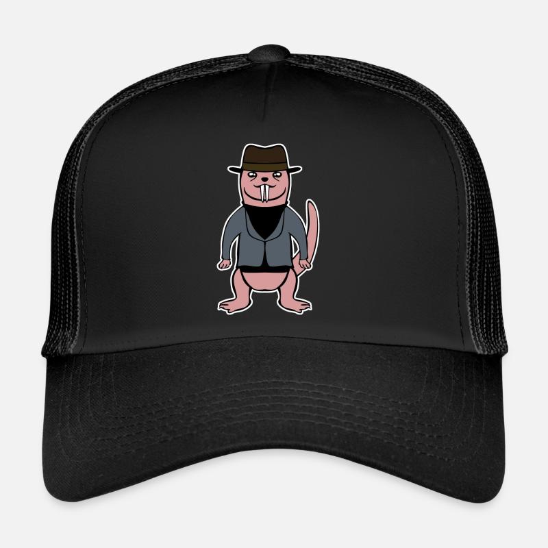 Pas si nu rat-taupe Casquette trucker 