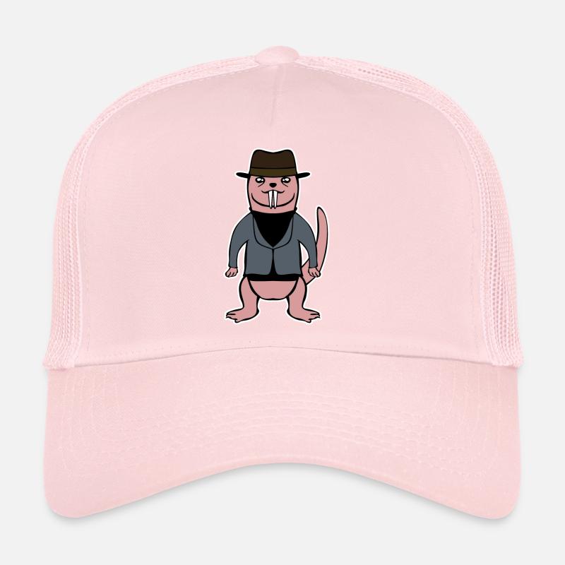 Pas si nu rat-taupe Casquette trucker 