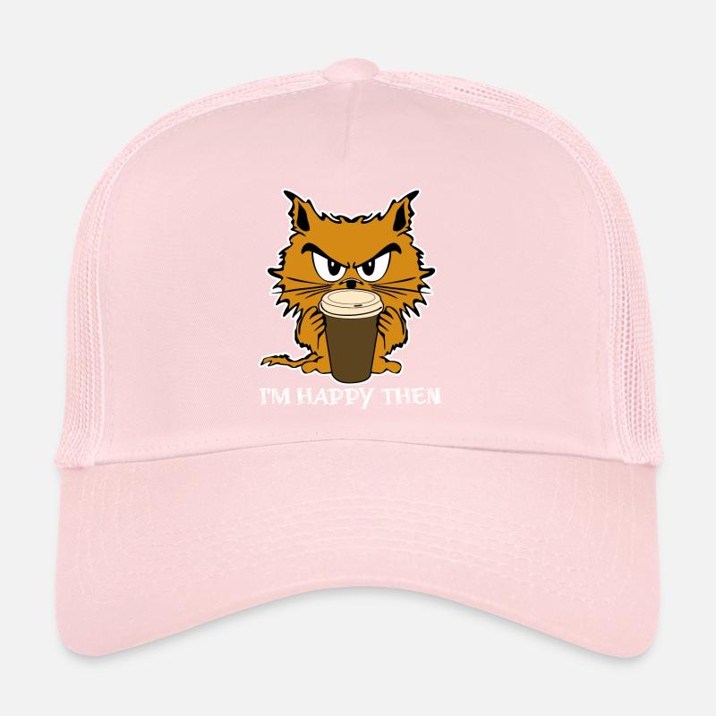 Cat Grumpy Misanthrope Sarcasm Unhappy Trucker Cap