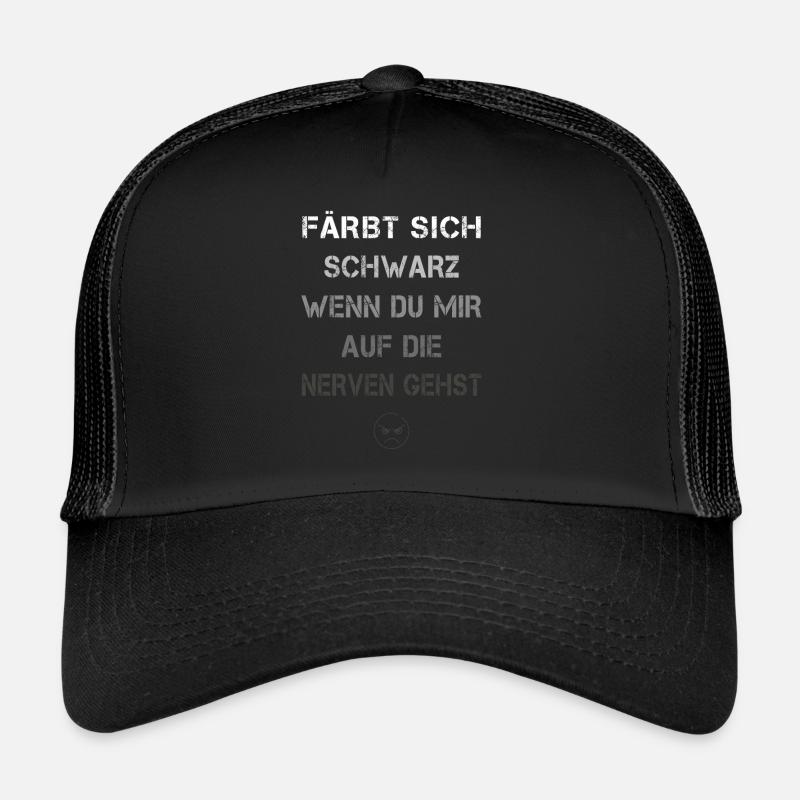 Devient noir Casquette trucker 