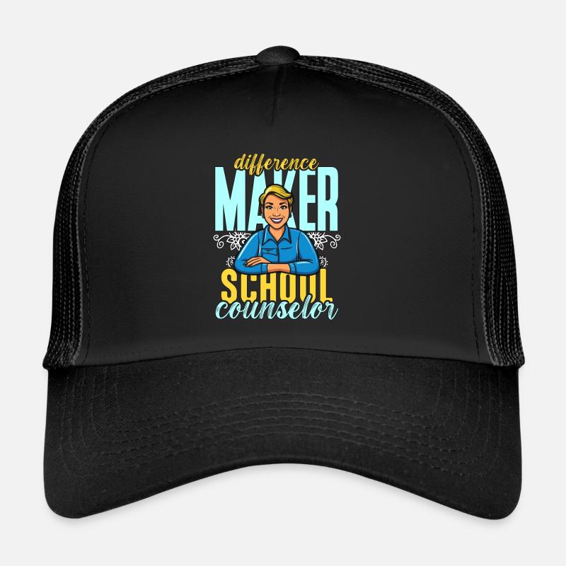 Conseillère scolaire Faiseur de différence Thérapeute scolaire Casquette trucker 