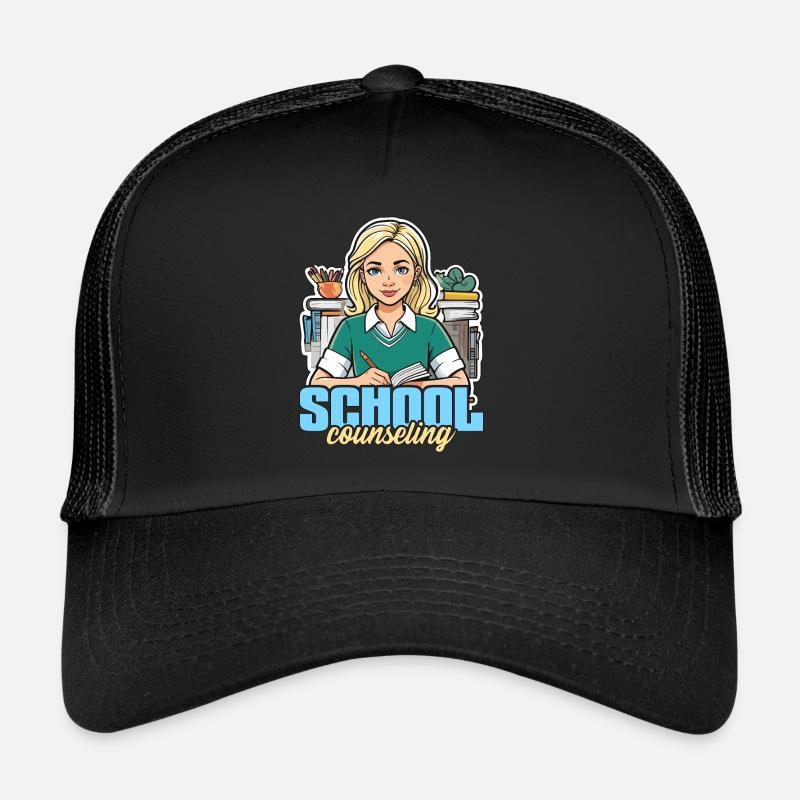 School Counselor School Counseling Psychologist Trucker Cap