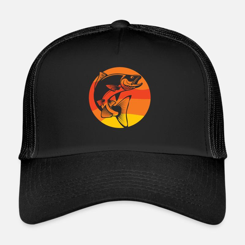 Expérience de pêche rétro au saumon Casquette trucker 