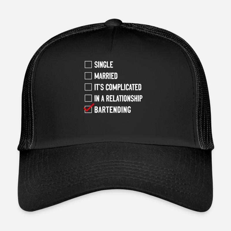Bartender Mixologist Single Trucker Cap