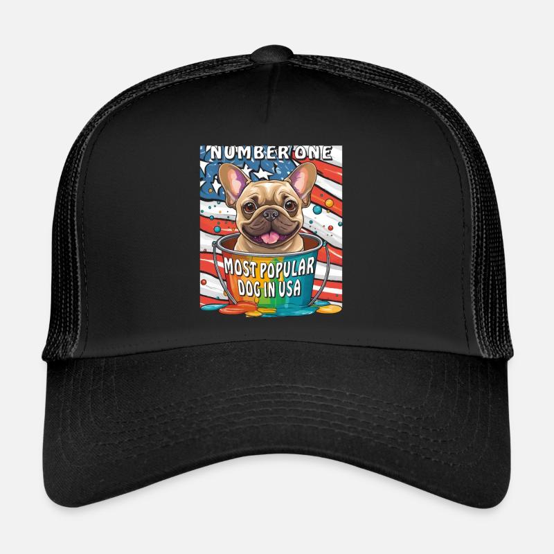 CHIEN NUMÉRO UN LE PLUS POPULAIRE AUX ÉTATS-UNIS Casquette trucker 