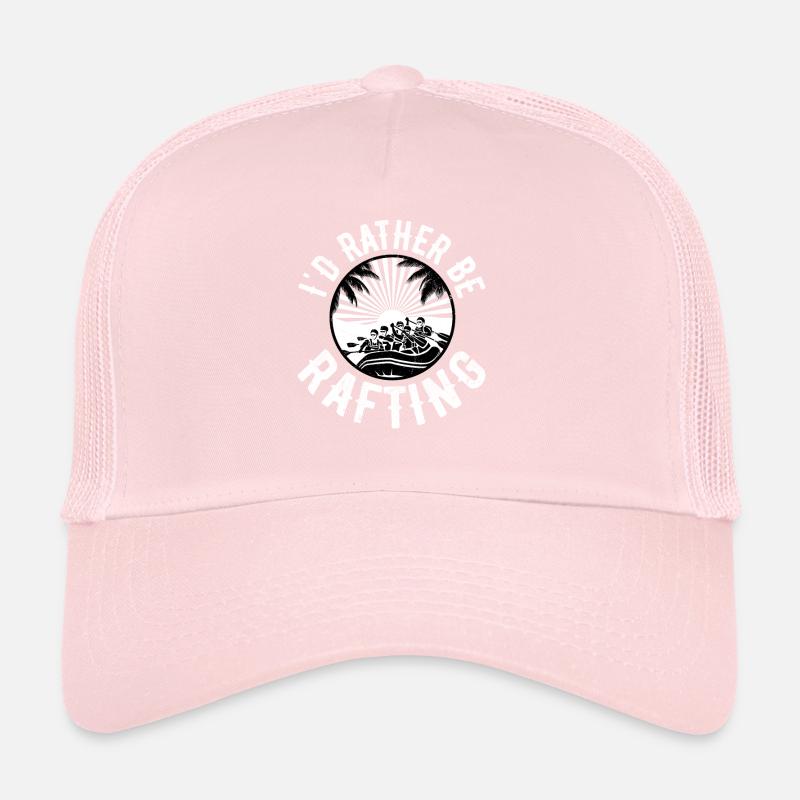 I'd Rather Be Rafting White Water Trucker Cap