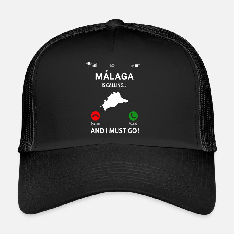 Malaga Is Calling Vacation Spain Idea Trucker Cap