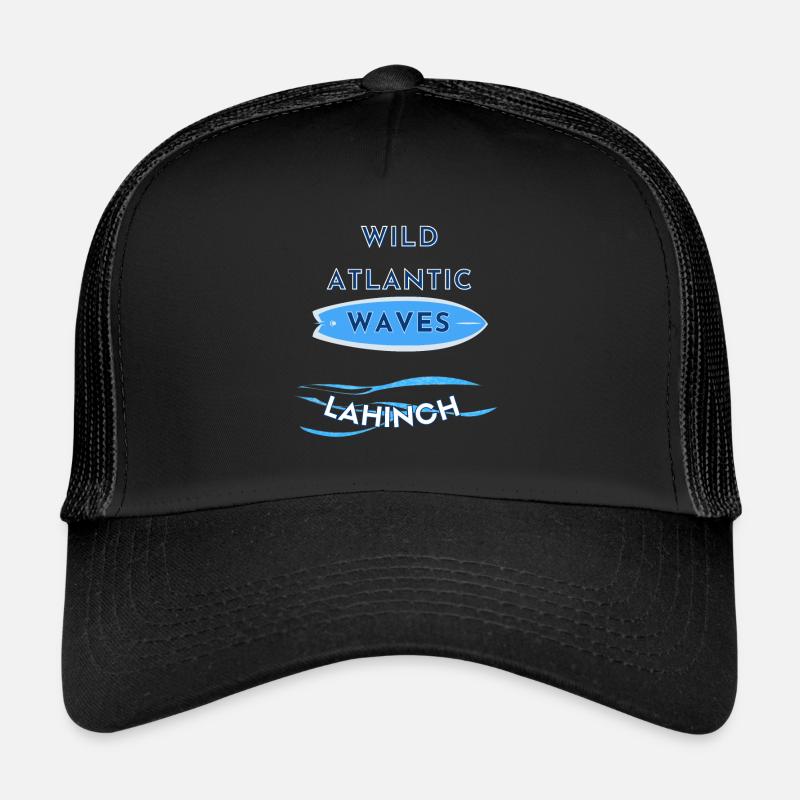 Wild Atlantic Waves Surfing Lahinch - Trucker Cap - black/black