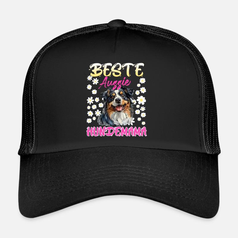 Australian Shepherd BEST AUSSIE DOG MOM Trucker Cap