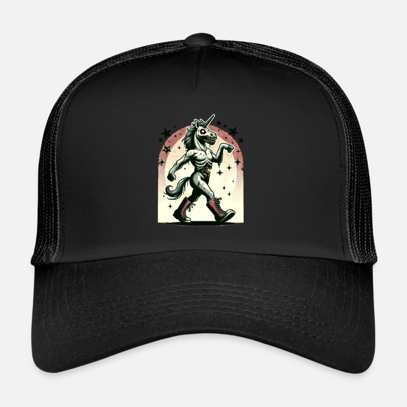 Zombie Einhorn Undead Mystical Creature Trucker Cap