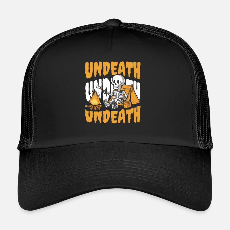 Tente Camping Camping Squelette Mort-vivant Casquette trucker 