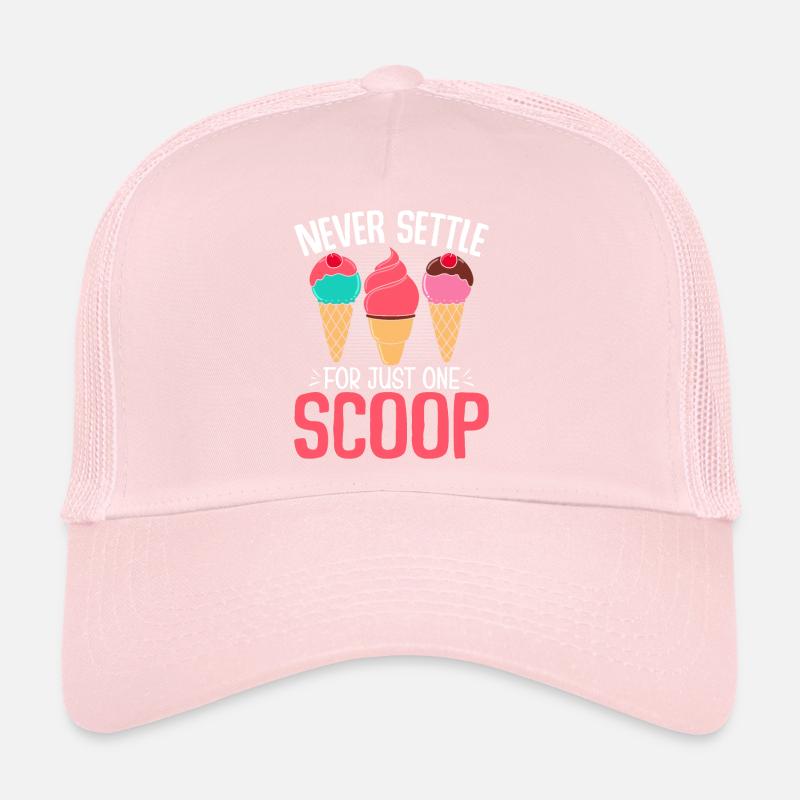 Ne vous contentez jamais d’une seule boule de glace amusante Casquette trucker 