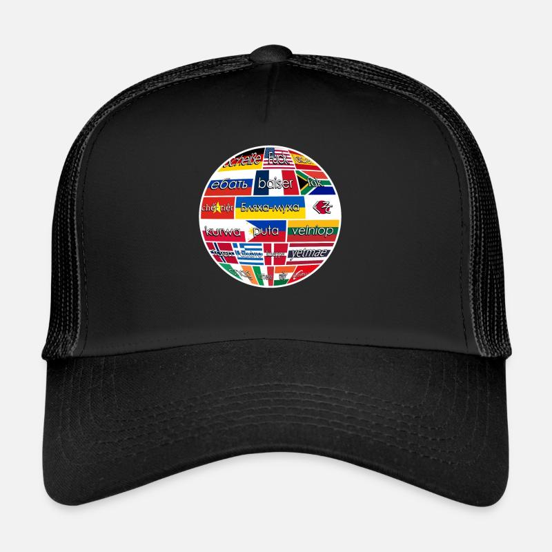 Misanthrope Mots de malédiction Casquette trucker 