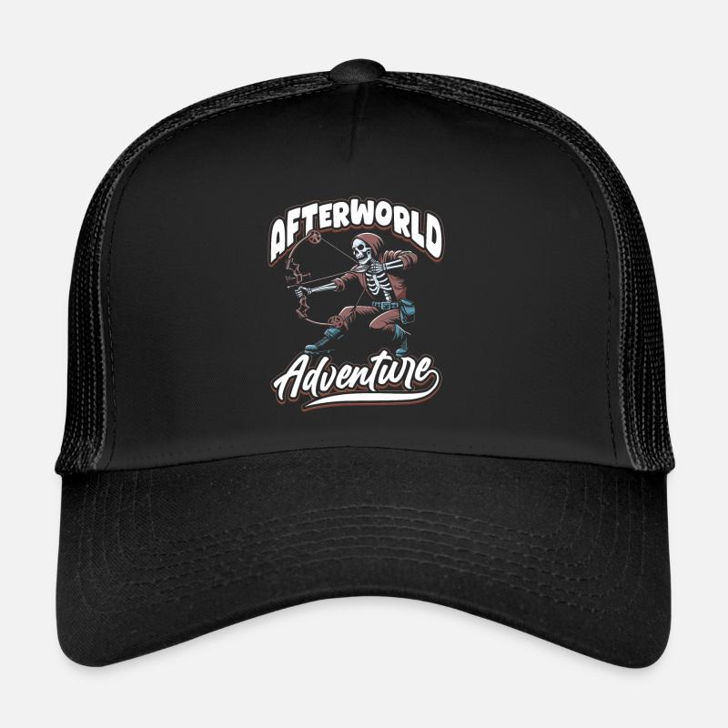 Bogenjagd Bogenjäger Skelett Trucker Cap