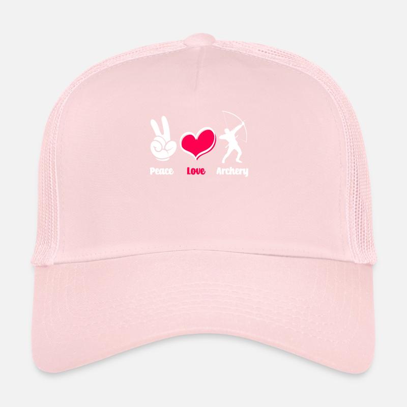 Bogen Friede Liebe Bogenschießen Trucker Cap