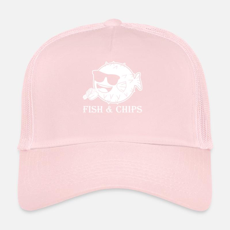 Puffer Fish and Chips avec frites Casquette trucker 