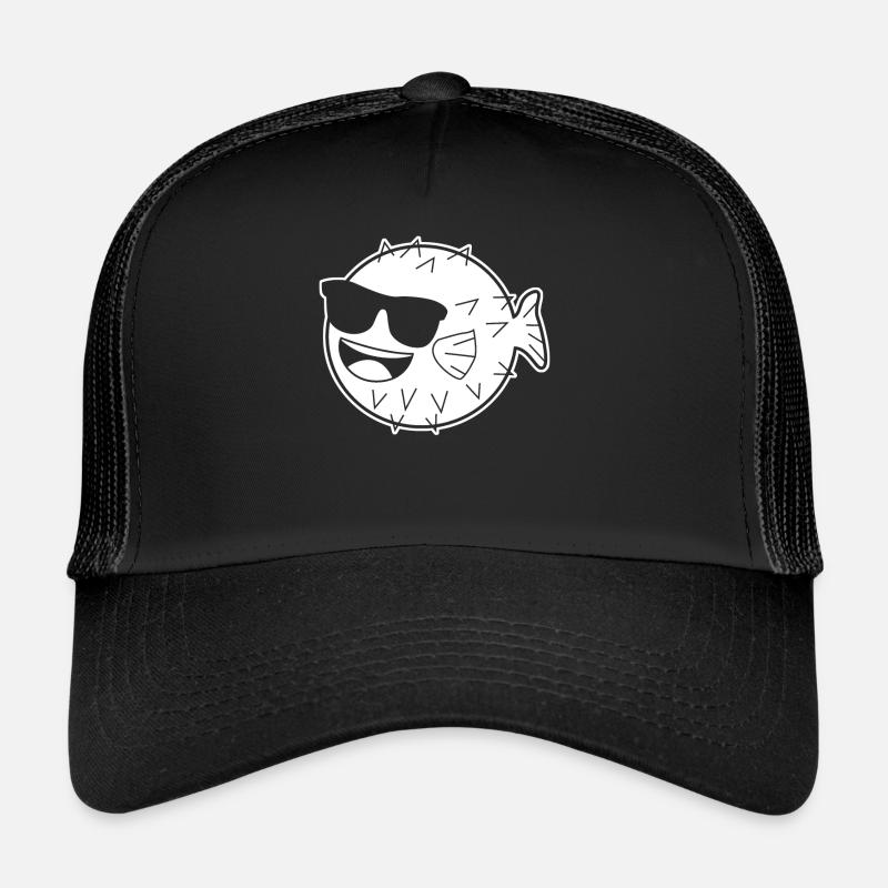 Puffer Fish Sunglasses Pufferfish Trucker Cap