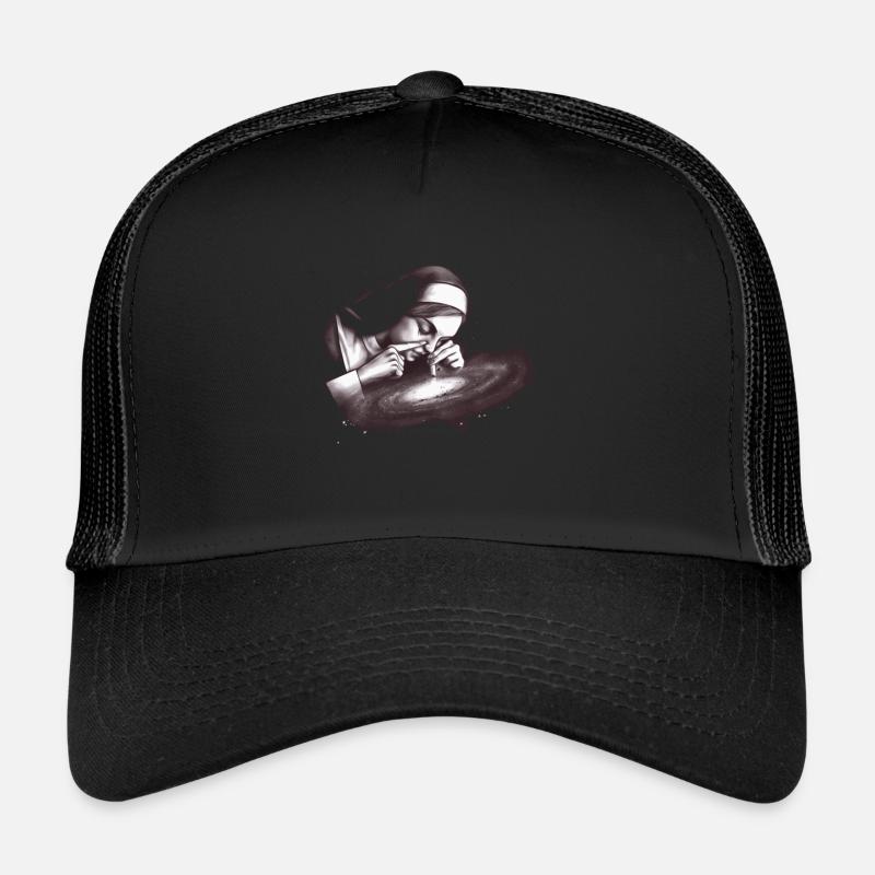 Nun's Art Meets Controversy Trucker Cap