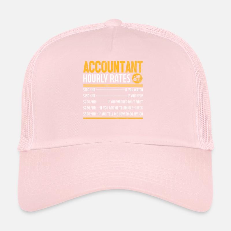 Comptable Taux horaires Comptabilité drôle Casquette trucker 