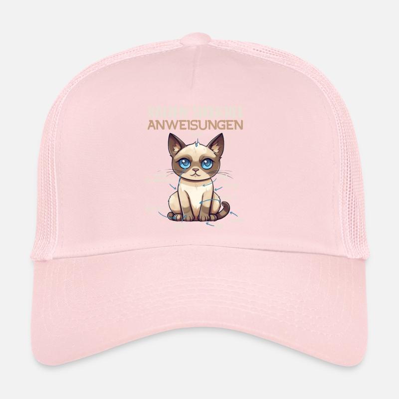 Chats siamois INSTRUCTIONS DE CARESSES Fun Casquette trucker 