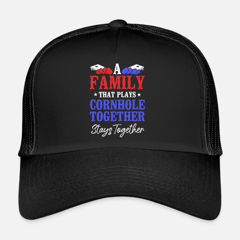 Joueur de sac de haricots de l’équipe Cornhole Casquette trucker 