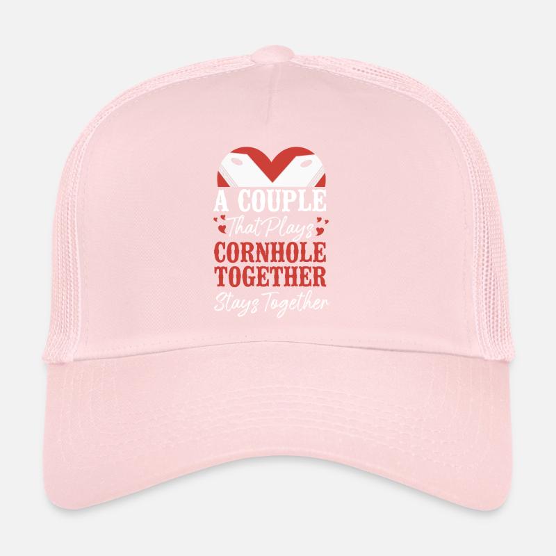 Joueur de sac de haricots de l’équipe Cornhole Casquette trucker 
