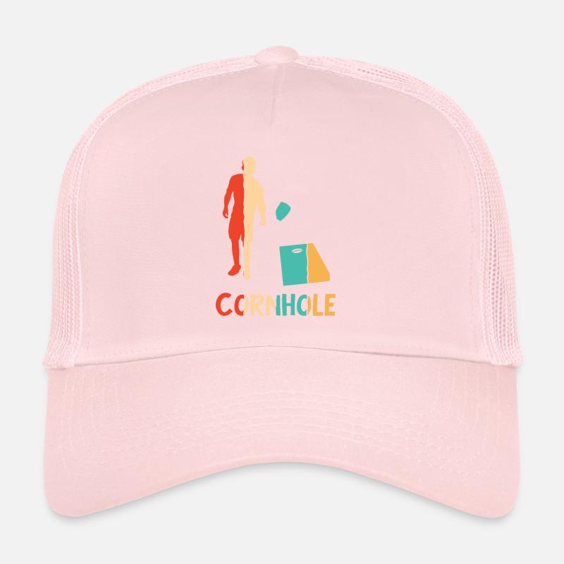 Plateaux de jeu rétro Pouf Cornhole professionnel Casquette trucker 