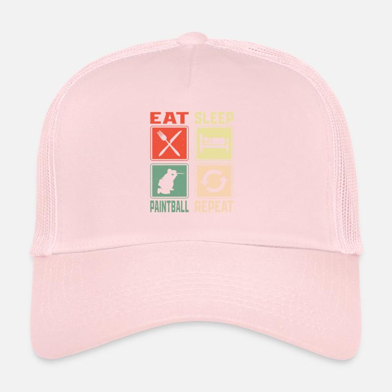 Manger dormir Paintball Répéter Paintballer Tactique Pl Casquette trucker 