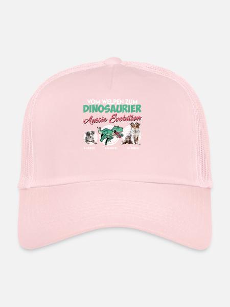 Aussie FROM PUPPY TO DINOSAUR Aussie evolution - Trucker Cap - pale pink - Front