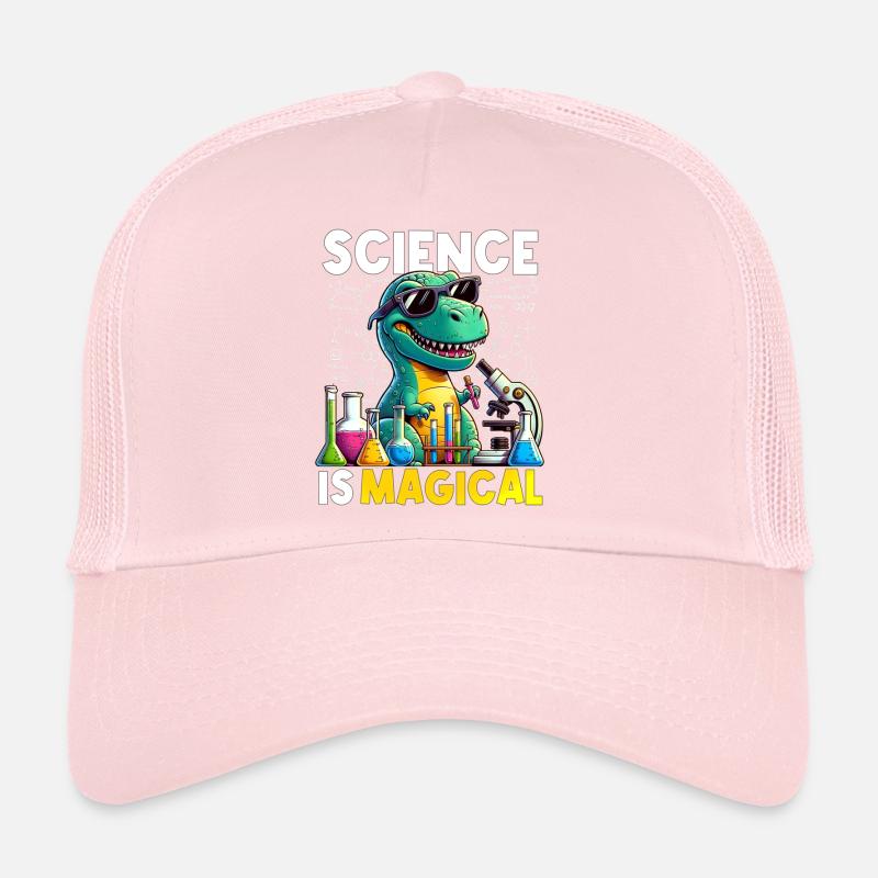 Science Is Magical Dinosaur T-rex Chemist Funny Trucker Cap