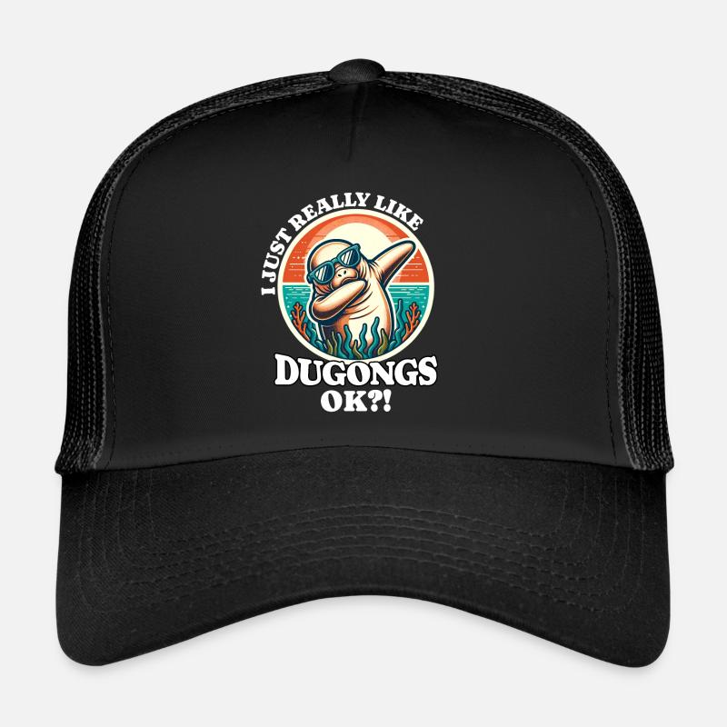 I Love Manatee Saying Trucker Cap