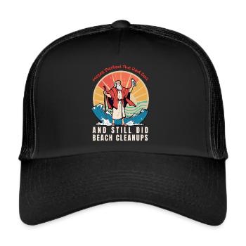 Moses did Recycling - Trucker Cap - black/black - Front
