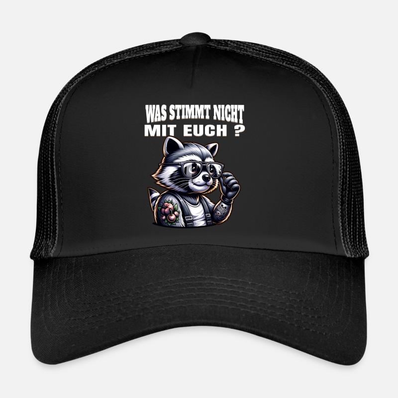 Ich hasse Menschen - Was stimmt denn mit dir nicht Trucker Cap